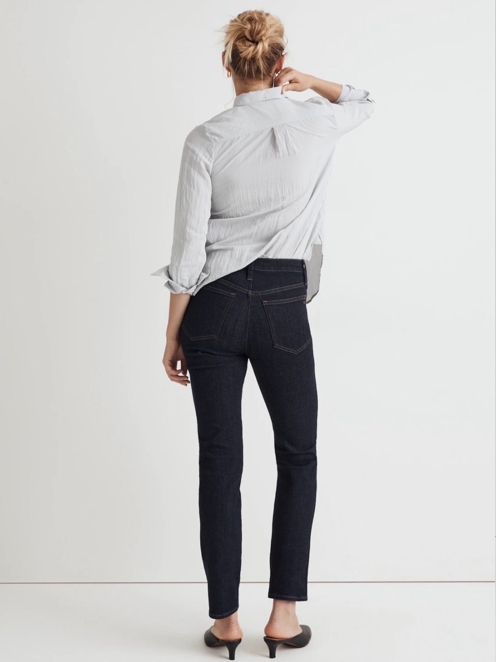 Madewell Mid-Rise Stovepipe Jeans Rinse Wash DM8930 Women’s Size 31